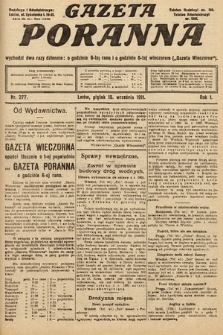 Gazeta Poranna. 1911, nr 277