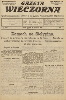 Gazeta Wieczorna. 1911, nr 278