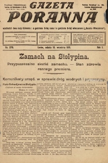 Gazeta Poranna. 1911, nr 279