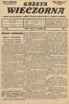 Gazeta Wieczorna. 1911, nr 284