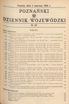 Poznański Dziennik Wojewódzki. 1938, nr 25