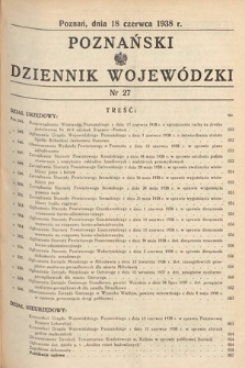 Poznański Dziennik Wojewódzki. 1938, nr 27
