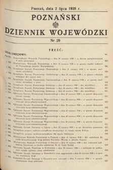 Poznański Dziennik Wojewódzki. 1938, nr 29