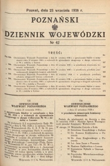 Poznański Dziennik Wojewódzki. 1938, nr 42