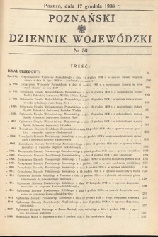 Poznański Dziennik Wojewódzki. 1938, nr 56