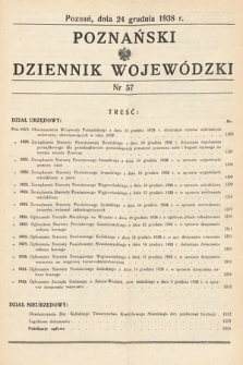 Poznański Dziennik Wojewódzki. 1938, nr 57