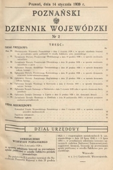 Poznański Dziennik Wojewódzki. 1939, nr 2