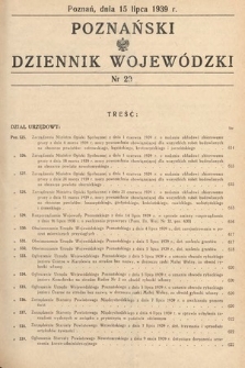 Poznański Dziennik Wojewódzki. 1939, nr 29
