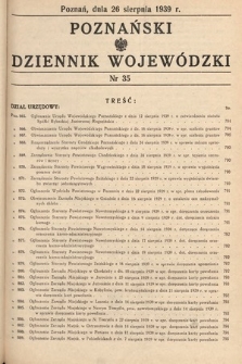 Poznański Dziennik Wojewódzki. 1939, nr 35