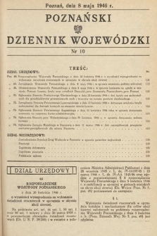 Poznański Dziennik Wojewódzki. 1946, nr 10