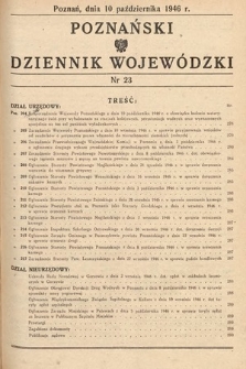 Poznański Dziennik Wojewódzki. 1946, nr 23