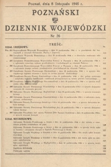 Poznański Dziennik Wojewódzki. 1946, nr 26