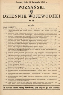 Poznański Dziennik Wojewódzki. 1946, nr 28