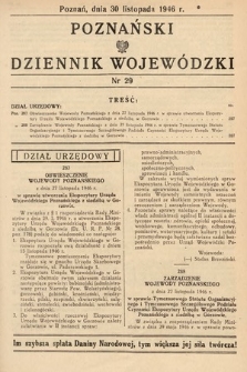 Poznański Dziennik Wojewódzki. 1946, nr 29
