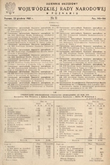 Dziennik Urzędowy Wojewódzkiej Rady Narodowej w Poznaniu. 1960, nr 11