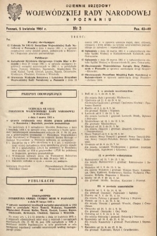 Dziennik Urzędowy Wojewódzkiej Rady Narodowej w Poznaniu. 1961, nr 3