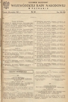 Dziennik Urzędowy Wojewódzkiej Rady Narodowej w Poznaniu. 1961, nr 13