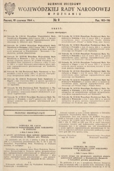 Dziennik Urzędowy Wojewódzkiej Rady Narodowej w Poznaniu. 1964, nr 8
