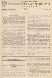 Dziennik Urzędowy Wojewódzkiej Rady Narodowej w Poznaniu. 1964, nr 11