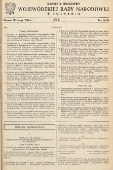 Dziennik Urzędowy Wojewódzkiej Rady Narodowej w Poznaniu. 1965, nr 2