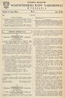 Dziennik Urzędowy Wojewódzkiej Rady Narodowej w Poznaniu. 1965, nr 3