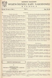 Dziennik Urzędowy Wojewódzkiej Rady Narodowej w Poznaniu. 1965, nr 4