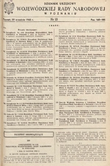 Dziennik Urzędowy Wojewódzkiej Rady Narodowej w Poznaniu. 1965, nr 13