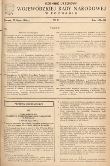 Dziennik Urzędowy Wojewódzkiej Rady Narodowej w Poznaniu. 1966, nr 9