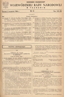 Dziennik Urzędowy Wojewódzkiej Rady Narodowej w Poznaniu. 1966, nr 11