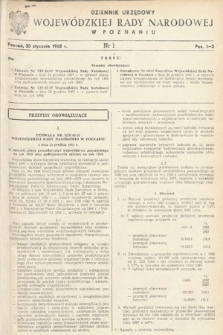 Dziennik Urzędowy Wojewódzkiej Rady Narodowej w Poznaniu. 1968, nr 1