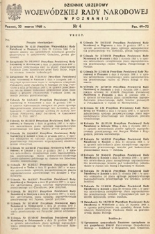 Dziennik Urzędowy Wojewódzkiej Rady Narodowej w Poznaniu. 1968, nr 4