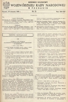 Dziennik Urzędowy Wojewódzkiej Rady Narodowej w Poznaniu. 1968, nr 15