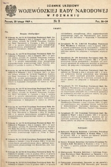 Dziennik Urzędowy Wojewódzkiej Rady Narodowej w Poznaniu. 1969, nr 3