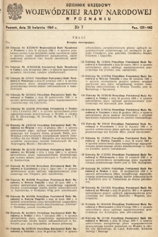 Dziennik Urzędowy Wojewódzkiej Rady Narodowej w Poznaniu. 1969, nr 7
