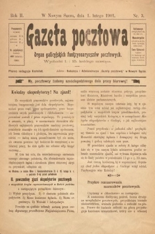 Gazeta Pocztowa : organ galicyjskich funkcyonaryuszów pocztowych. 1901, nr 3