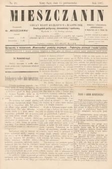 Mieszczanin : organ miast mniejszych i miasteczek : dwutygodnik polityczny, ekonomiczny i społeczny. 1897, nr 20