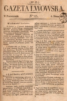 Gazeta Lwowska. 1820, nr 27