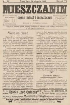 Mieszczanin : organ miast i miasteczek. 1905, nr 15