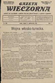 Gazeta Wieczorna. 1911, nr 307