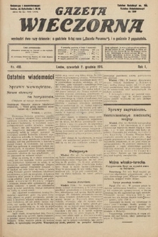 Gazeta Wieczorna. 1911, nr 418