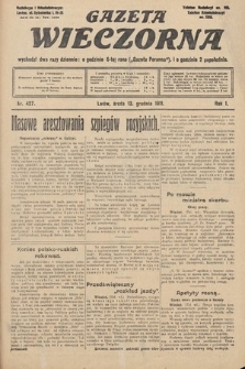 Gazeta Wieczorna. 1911, nr 427