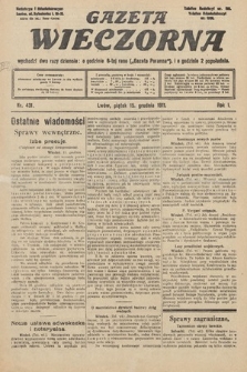 Gazeta Wieczorna. 1911, nr 431