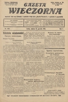 Gazeta Wieczorna. 1911, nr 433