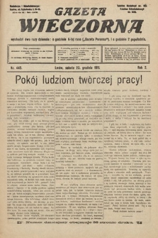 Gazeta Wieczorna. 1911, nr 445