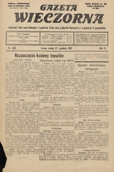 Gazeta Wieczorna. 1911, nr 448