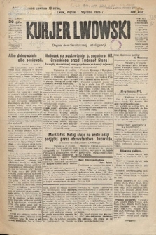 Kurjer Lwowski : organ demokratycznej inteligencji. 1926, nr 1