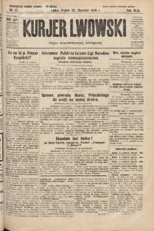 Kurjer Lwowski : organ demokratycznej inteligencji. 1926, nr 17