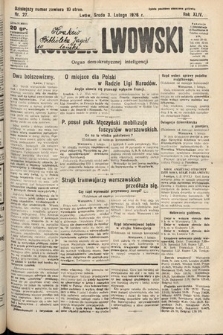 Kurjer Lwowski : organ demokratycznej inteligencji. 1926, nr 27