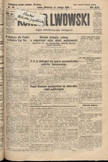 Kurjer Lwowski : organ demokratycznej inteligencji. 1926, nr 36