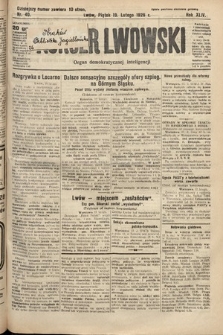 Kurjer Lwowski : organ demokratycznej inteligencji. 1926, nr 40